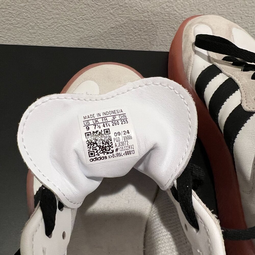 Adidas Samba Sambae Women US Size 9 pink black white Like New - Picture 2 of 9